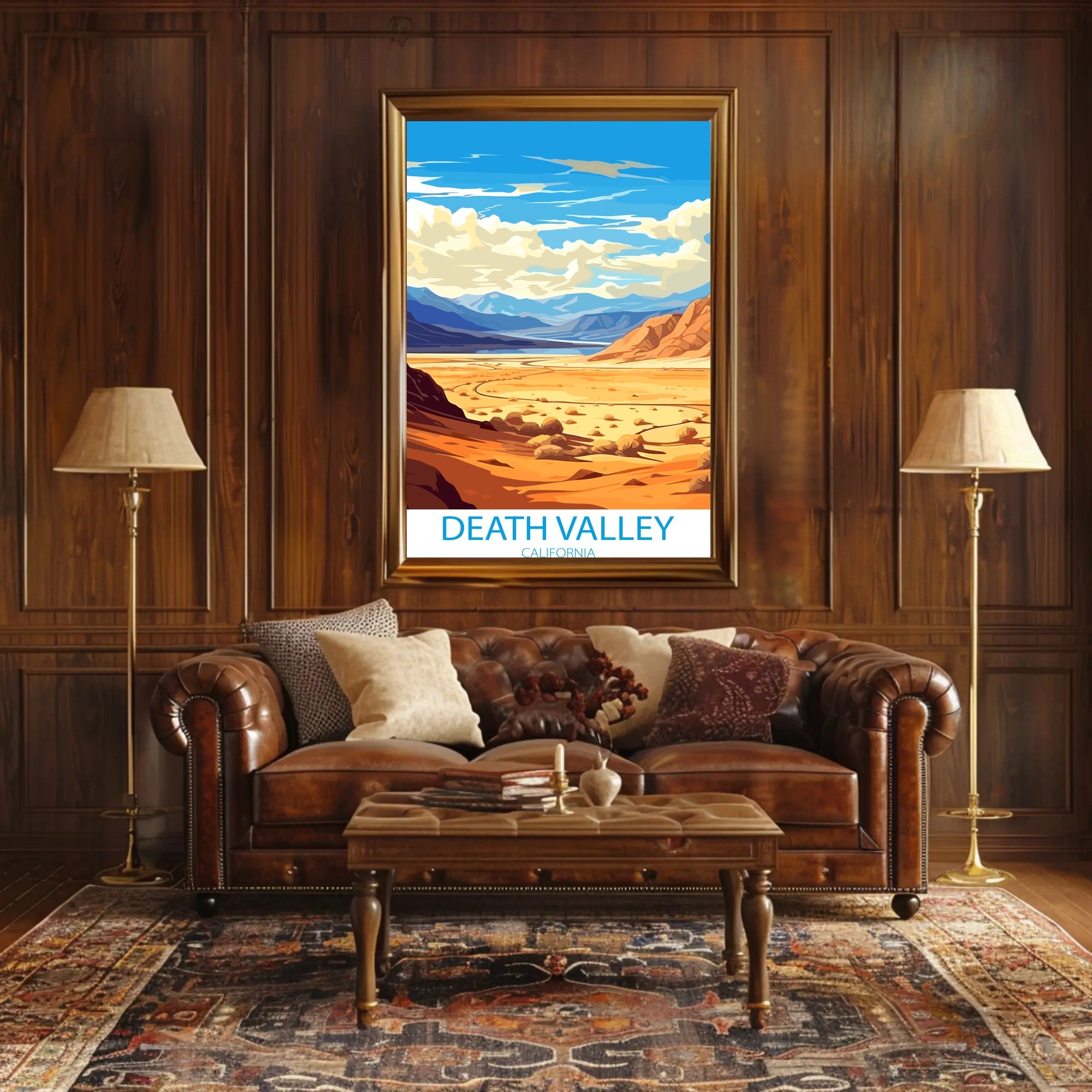 Death Valley Desert Adventure Art Travel Poster