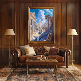 Ancient Roman Ruins: A Timeless Fantasy Poster