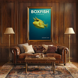 Boxfish Marine Life Poster