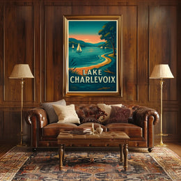 Lake Charlevoix Serenity Travel Poster