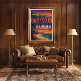 Los Angeles The City of Angels Poster