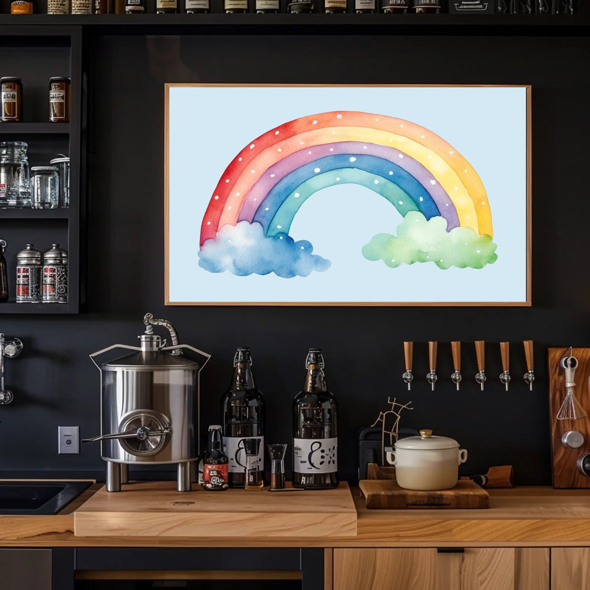 Watercolor Rainbow Delight Poster