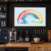 Watercolor Rainbow Delight Poster