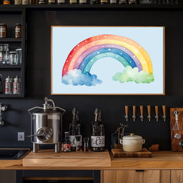 Watercolor Rainbow Delight Poster