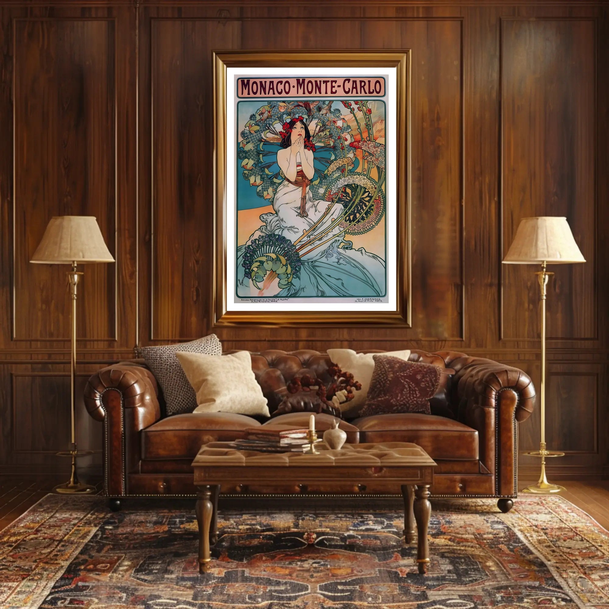 Monte Carlo Vintage Travel Art Poster
