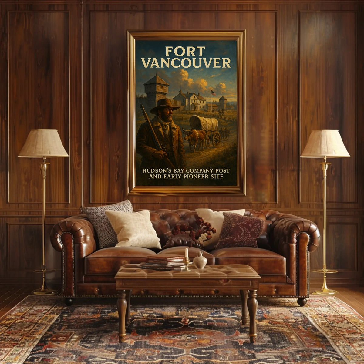 Fort Vancouver HudsonS Bay Company Poster