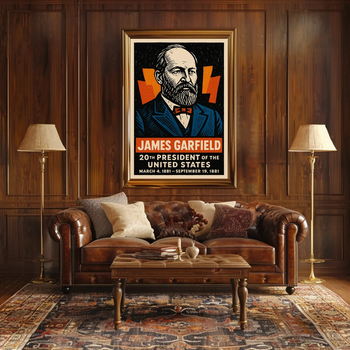 James Garfield 20th President Poster