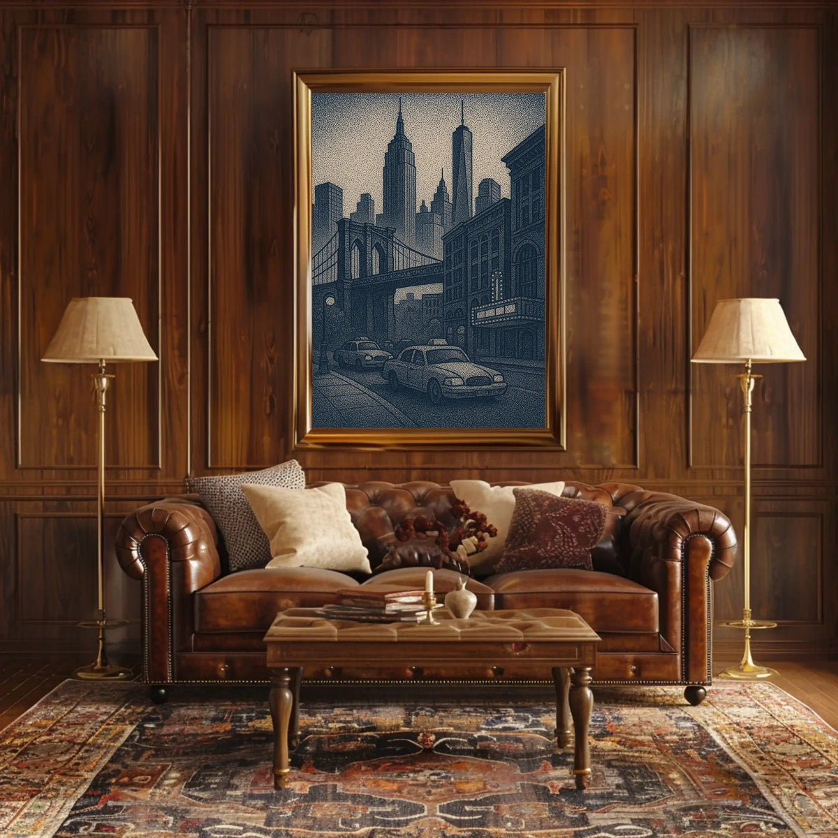 New York City Skyline Art Poster