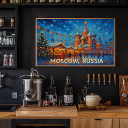 Moscow, Russia Winter Wonderland Poster