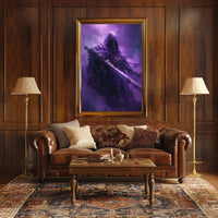 Ethereal Skeletal Knight Unveils Mystical Fantasy Realm Poster PosterGoat