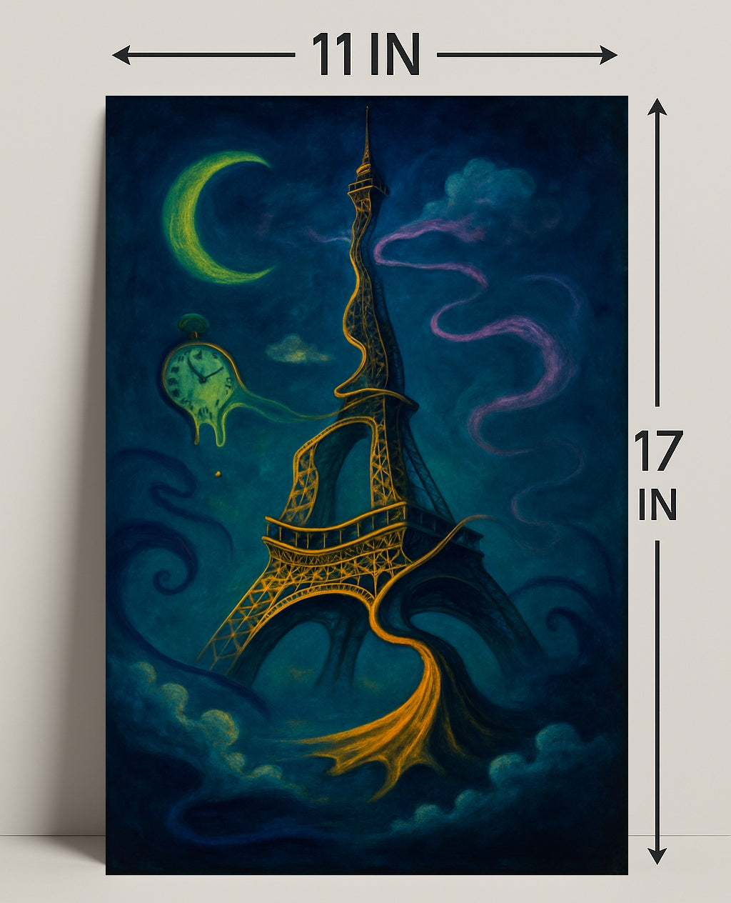Surreal Parisian Dreamscape Surreal Poster