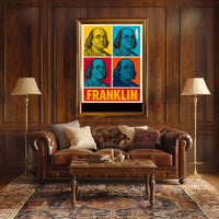 Franklin Pop Art Poster PosterGoat