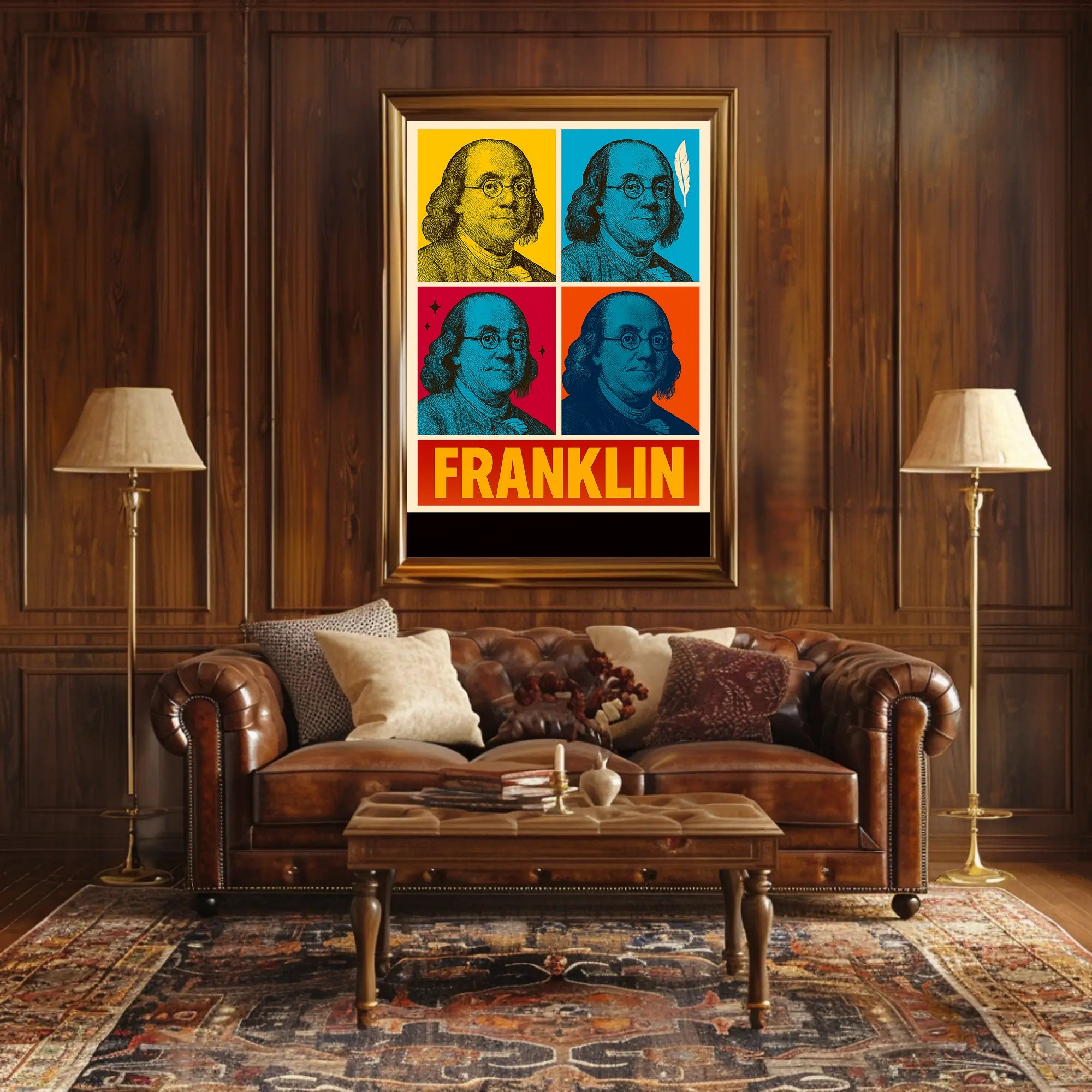 Franklin Pop Art Poster PosterGoat