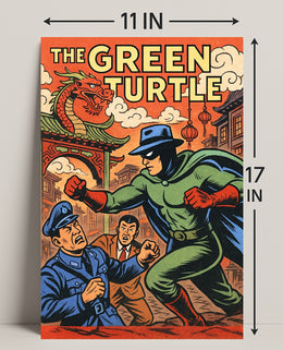 The Green Turtle Poster PosterGoat