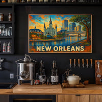 New Orleans Skyline Poster