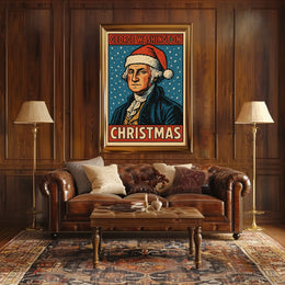 George Washington Christmas Poster
