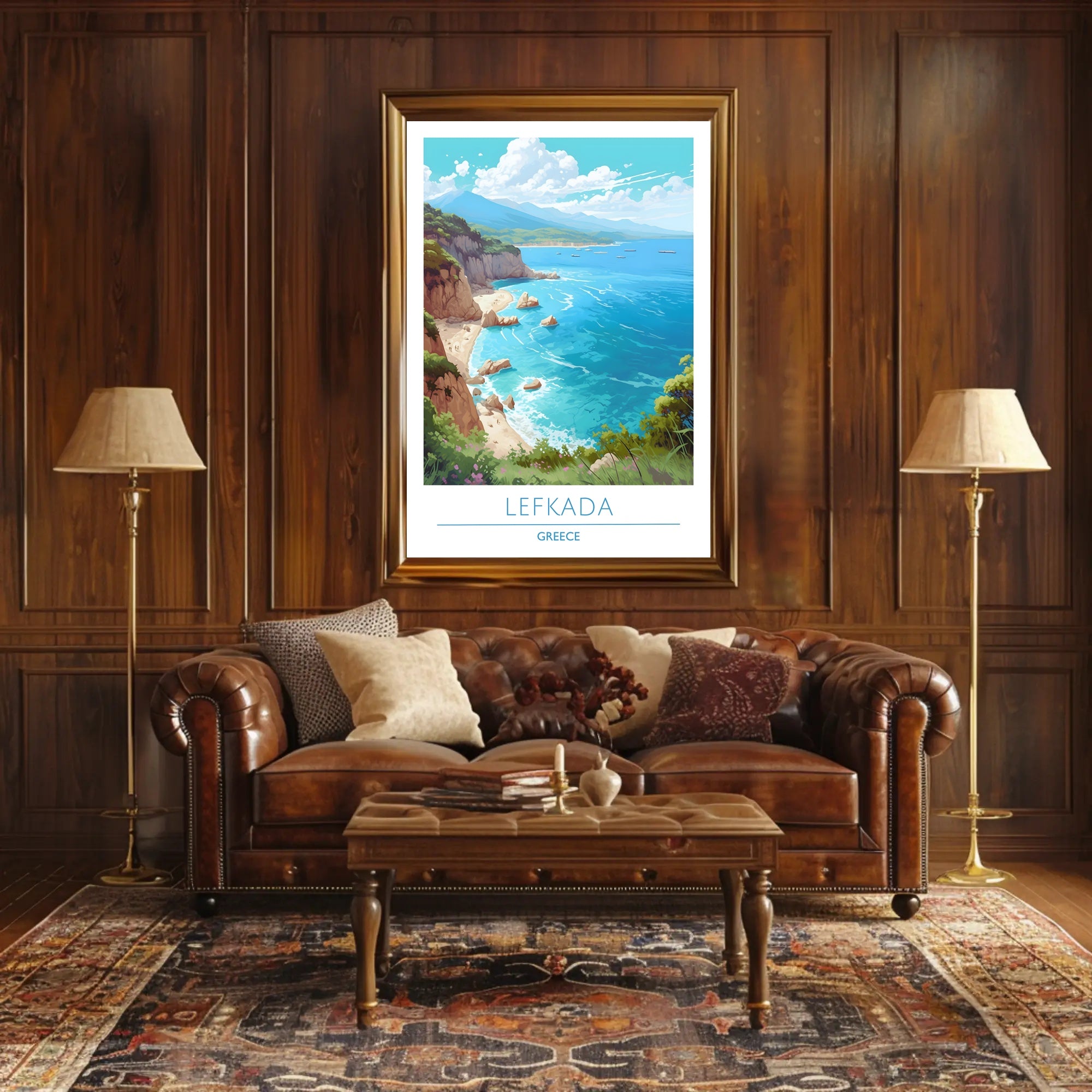 Coastal Beauty of Lefkada Poster