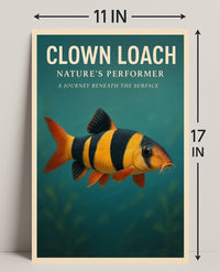 Clown Loach Nature's Performer Wall Art PosterGoat