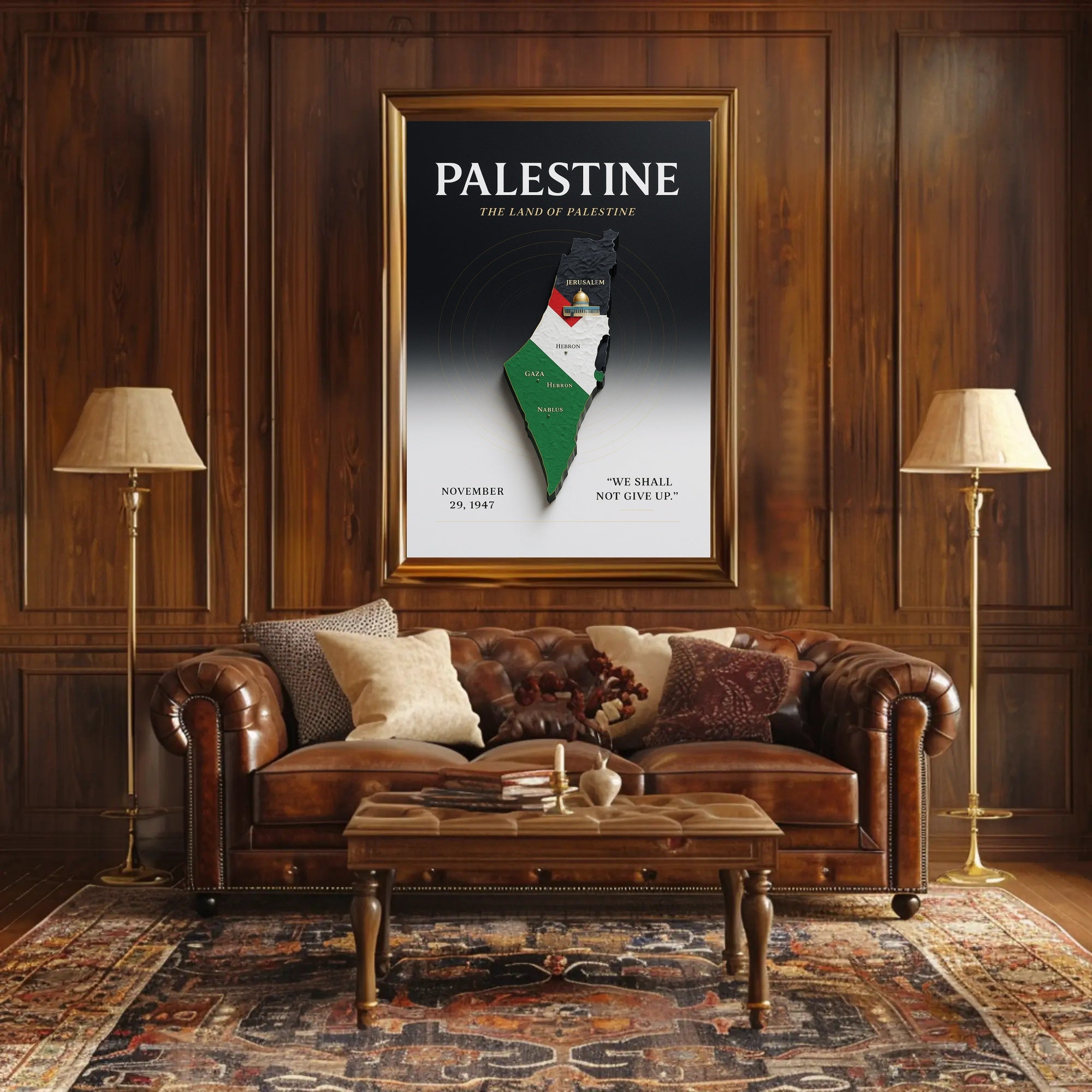 The Land of Palestine Poster PosterGoat