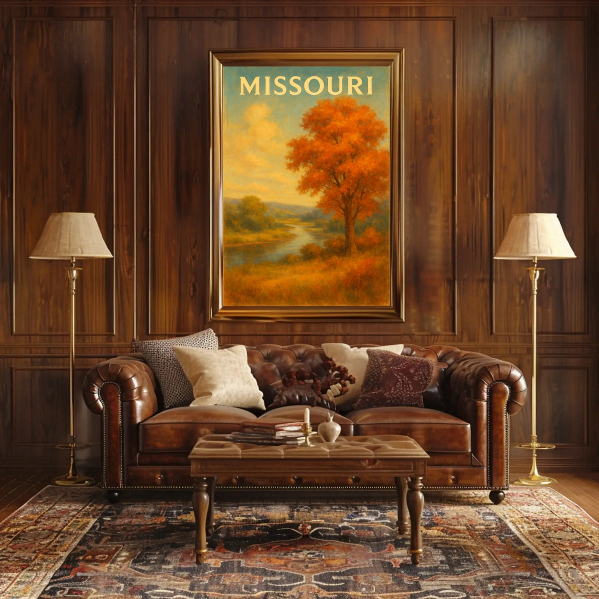 Missouri Autumn Landscape Poster