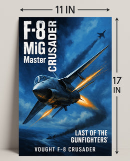 Vought F-8 Crusader Last of the Gunfighters Poster PosterGoat