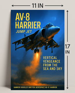 AV-8 Harrier Jump Jet Poster