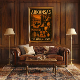 Arkansas The Natural State Poster