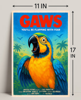 Gaws  Youll Be Flapping with Fear Poster PosterGoat