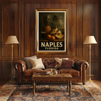 Tropical Essence Of Naples Poster Coastal Wall Art Decor