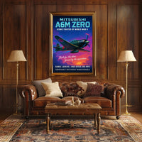 Mitsubishi A6M Zero Iconic Fighter Poster