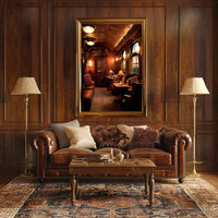 Luxurious Train Car Interior Poster
