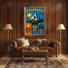 Colorado Mile High City Poster
