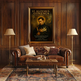 Saint Aloysius Gonzaga Devotional Cultural or Heritage Poster PosterGoat