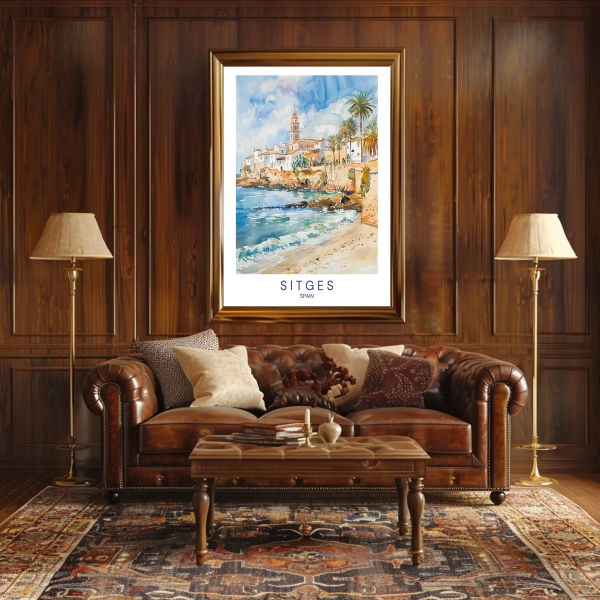 Sitges, Spain Coastal Charm Poster