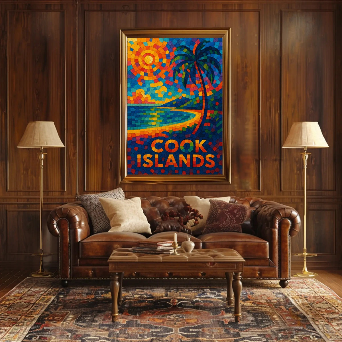 Cook Islands Mosaic Poster