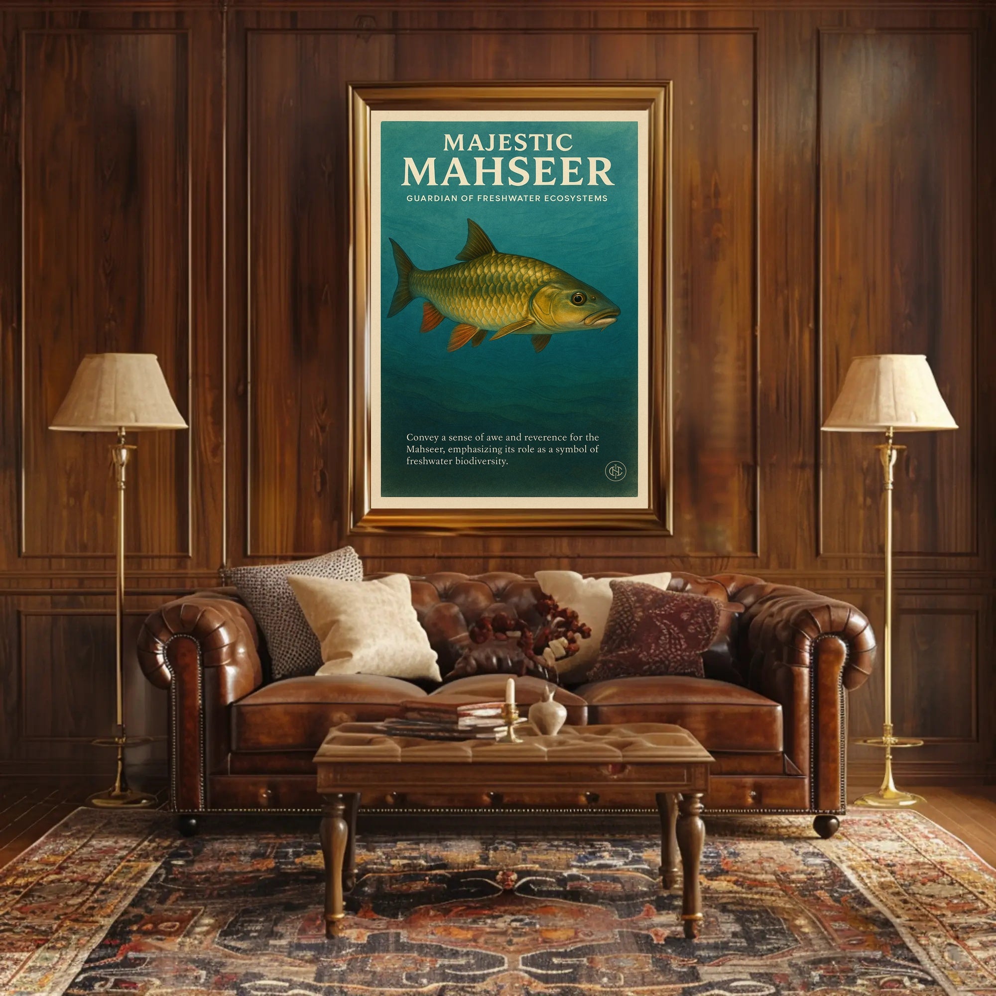 Majestic Mahseer Poster PosterGoat