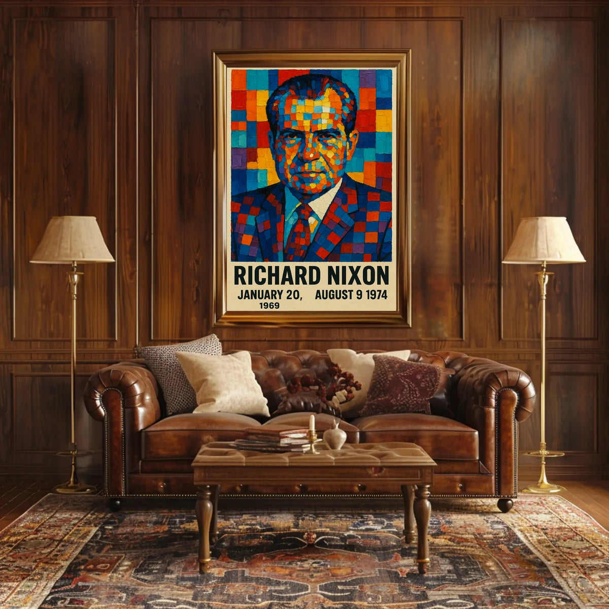 Richard Nixon Presidential Tenure Poster