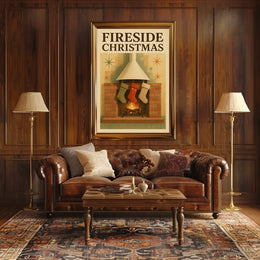 Fireside Christmas Poster