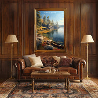 Voyageurs National Park Autumn Poster Wall Art Print