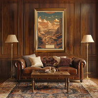 Ancient Mystical Landscape Poster
