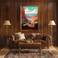 Majestic Canyon Vista Poster