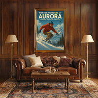 Winter Wonders of Aurora Poster