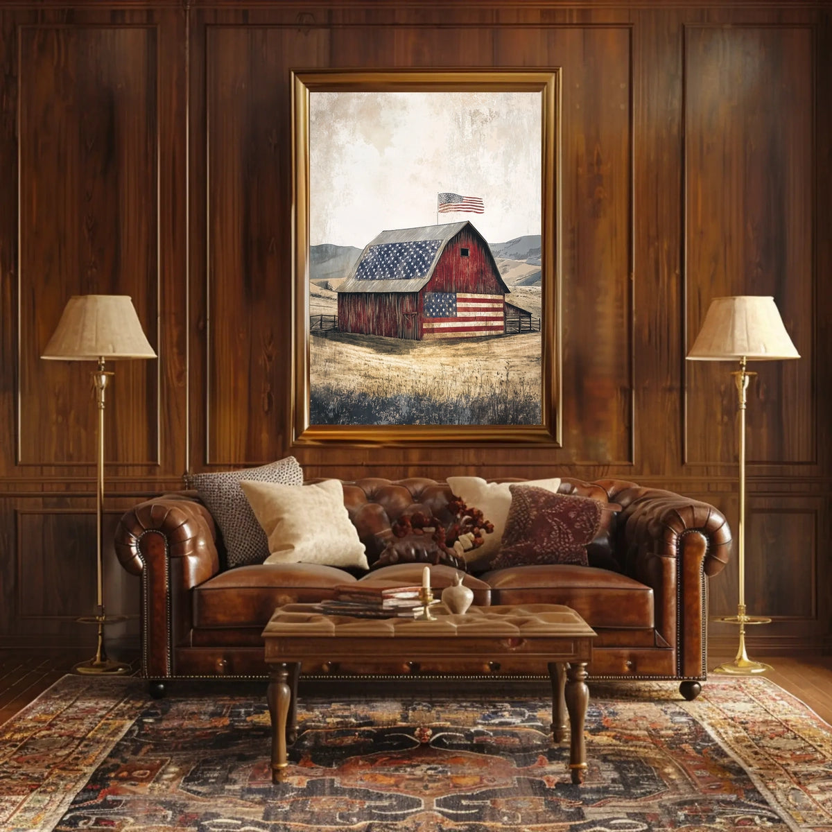rustic barn Poster
