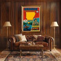 Arkansas Attractions Lakes Hot Springs National Park Poster