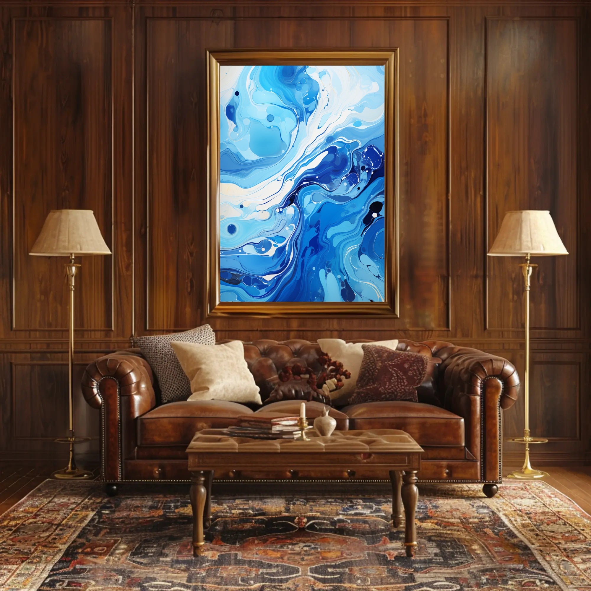 Oceanic Whirl Poster