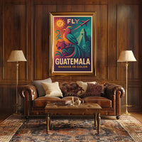 Fly To Guatemala Wander In Color Poster