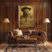 Buffalo Bill Wild West Heritage Historical Poster