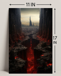 The Abyssal Cityscape Poster