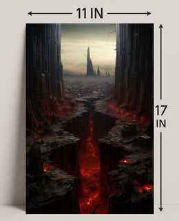 The Abyssal Cityscape Poster