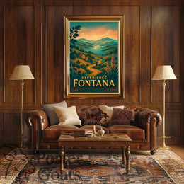 Fontana Vintage Travel Poster